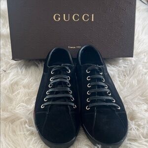 Gucci unisex,  Classic Black Sneakers